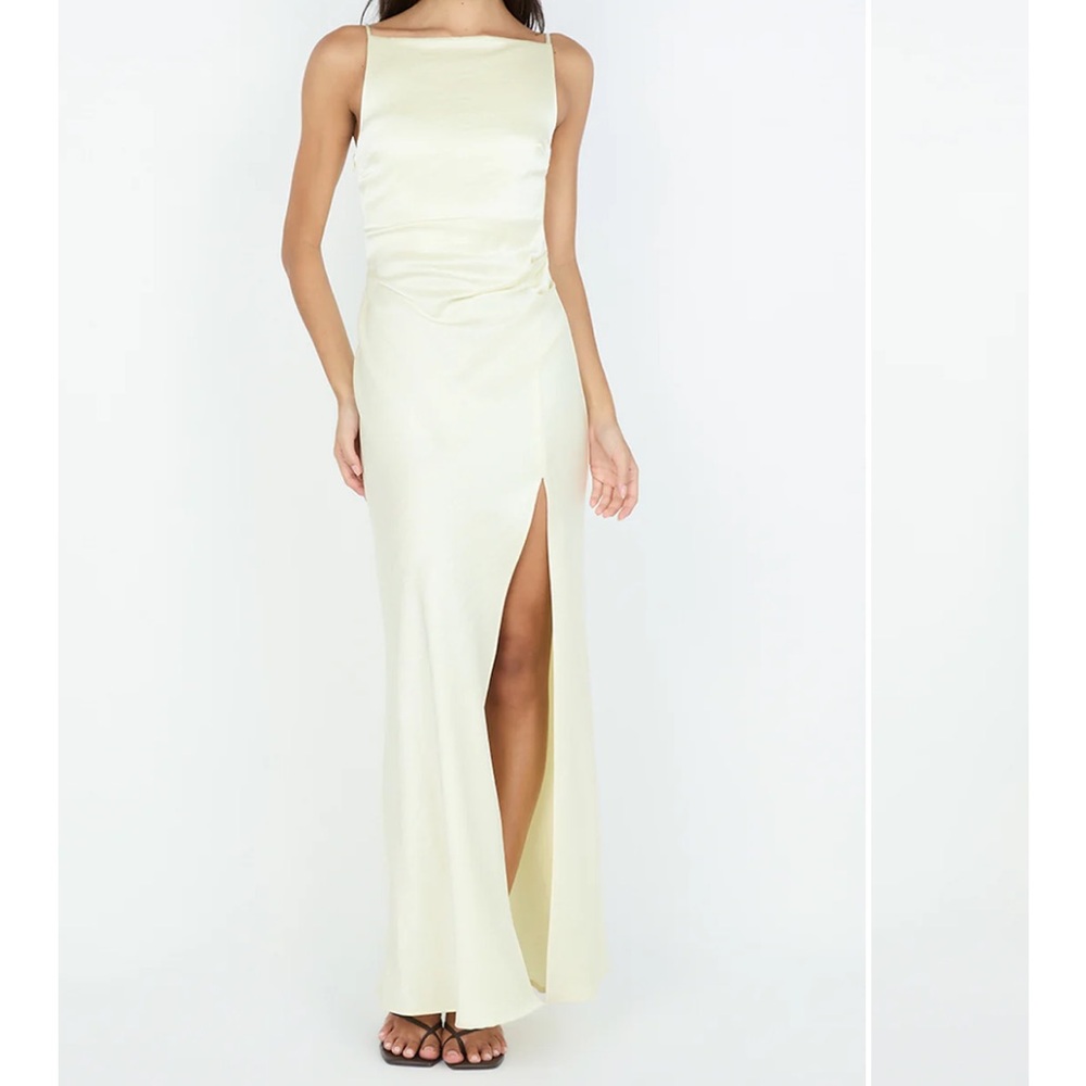 Bec + Bridge The Dreamer Maxi Dress, Bridesmaids Dress, Ice Yellow, Size US 6
